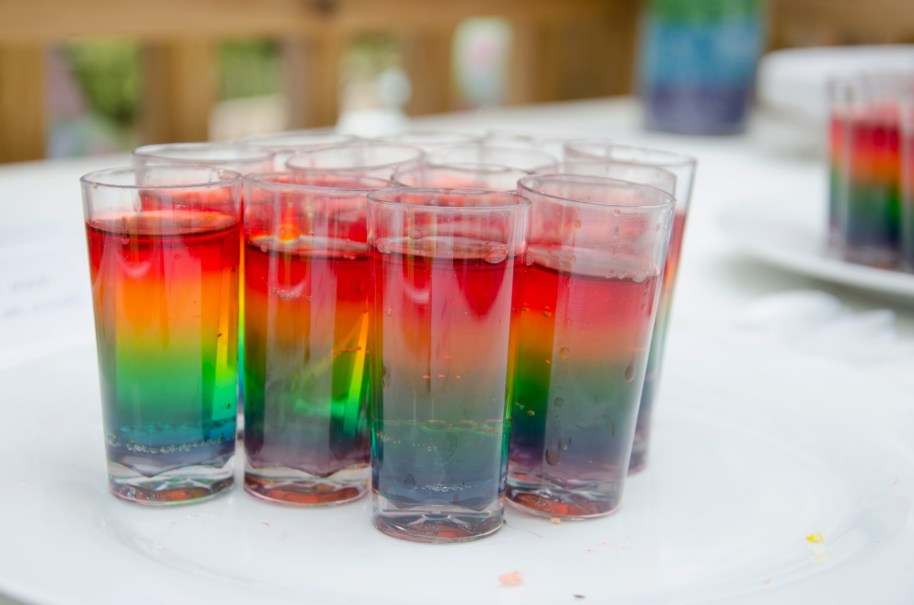 Rainbow jello